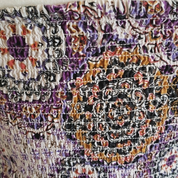 Band of Gypsies Strapless Floral Mandala Mini Dress Size Medium - Picture 7 of 13